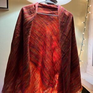 “All Jazzed Up”cuddly fiesta flare large hand  Woven Shawl